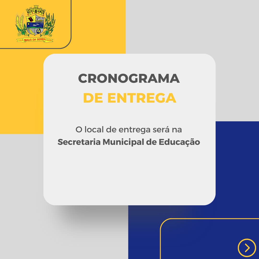 Atenção pais e mães de alunos da rede municipal de ensino de Mauá da Serra!