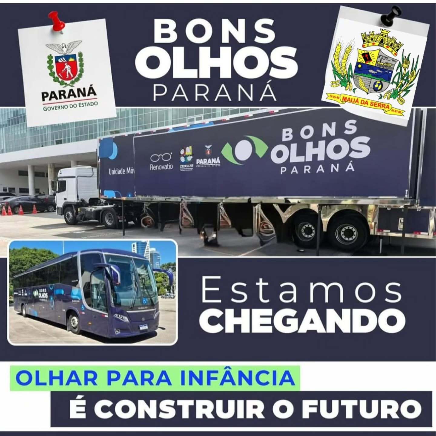 Mauá da Serra foi contemplado com o Programa Bons Olhos Paraná