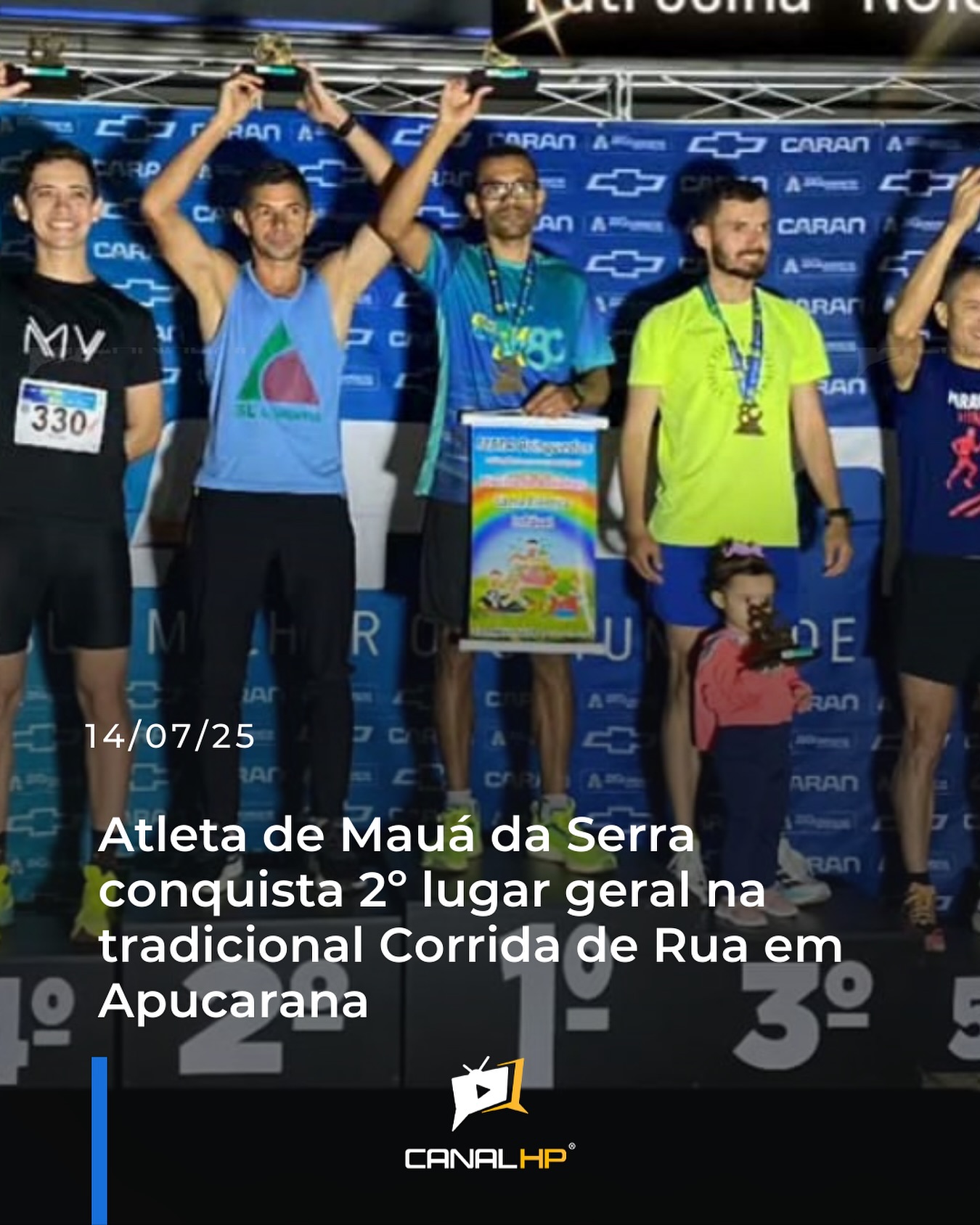 ATLETA DE MAUÁ DA SERRA CONQUISTA 2º LUGAR GERAL NA TRADICIONAL CORRIDA DE RUA EM APUCARANA