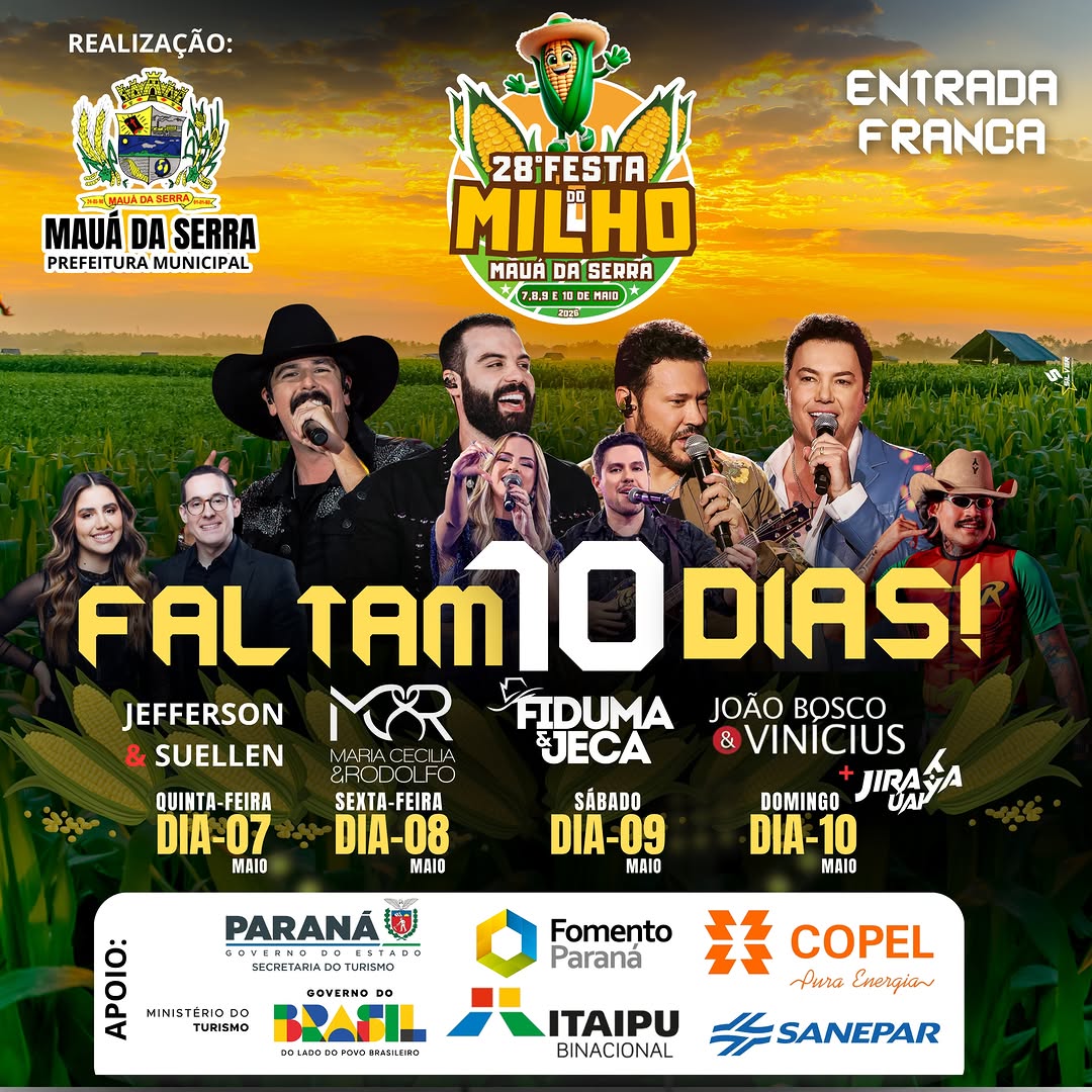 FALTAM 10 DIAS!