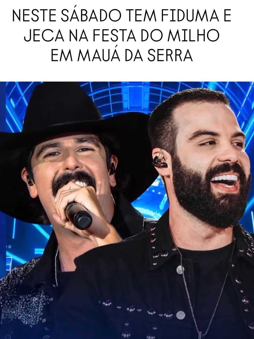 Neste sábado tem Fiduma & Jeca na Festa do Milho em Mauá da Serra