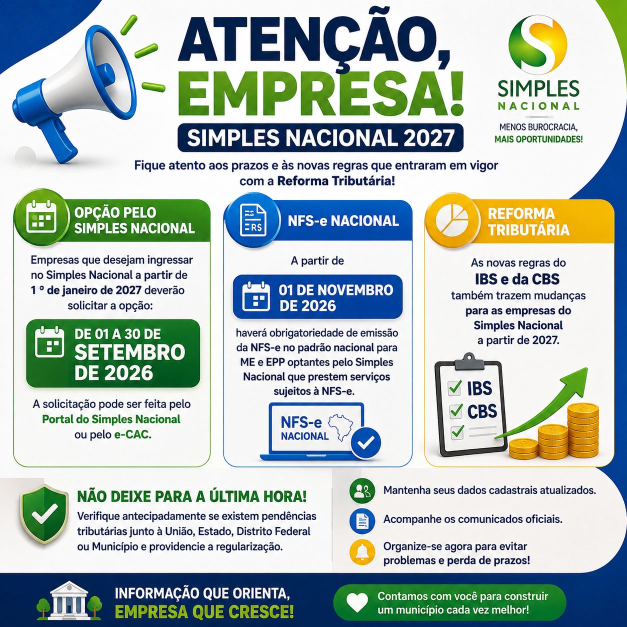 Atenção, empresa! Simples Nacional 2027: fique atento aos prazos e às novas regras