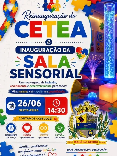 Reinauguração do CETEA e inauguração da Sala Sensorial