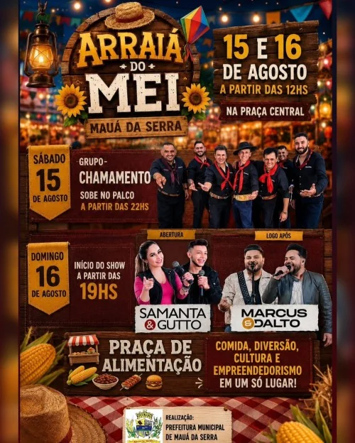 Vem aí o Arraiá do MEI - Mauá da Serra