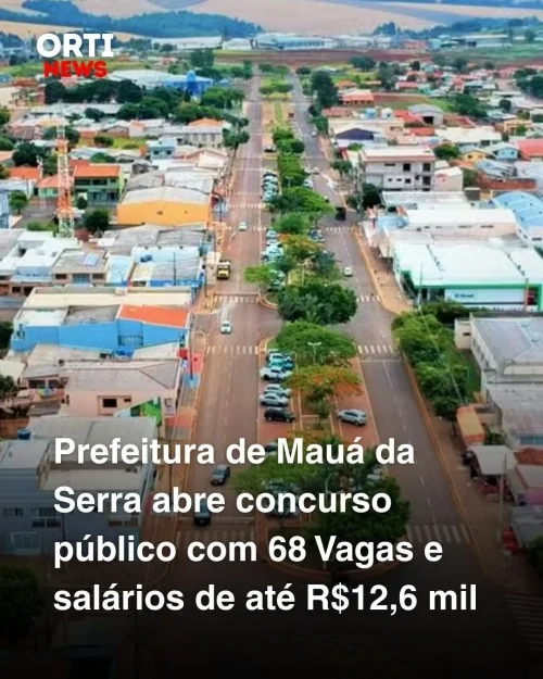 Mauá da Serra abriu concurso público com 68 vagas para diversos cargos