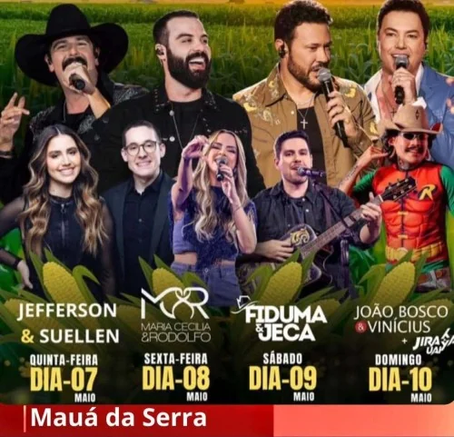 Vem aí a 28ª Festa do Milho de Mauá da Serra!