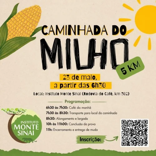 Vem aí a Caminhada do Milho 2026!