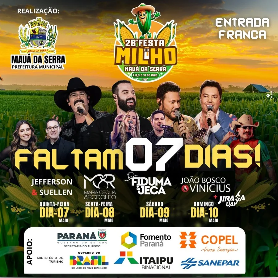 FALTAM 07 DIAS! MAUÁ DA SERRA
