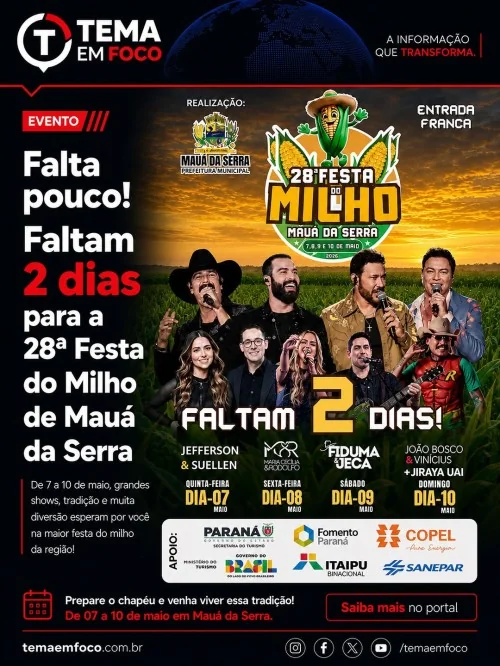 FALTAM 2 DIAS!