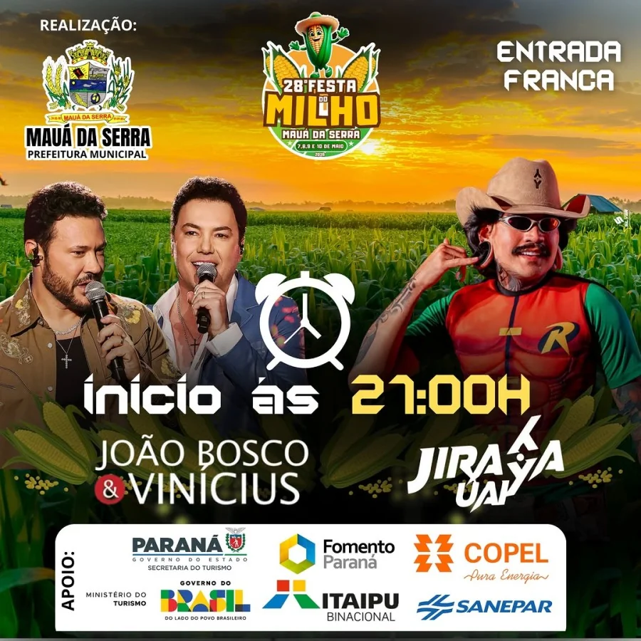 stá chegando a Hora - @joaoboscoevinicius @jirayauai