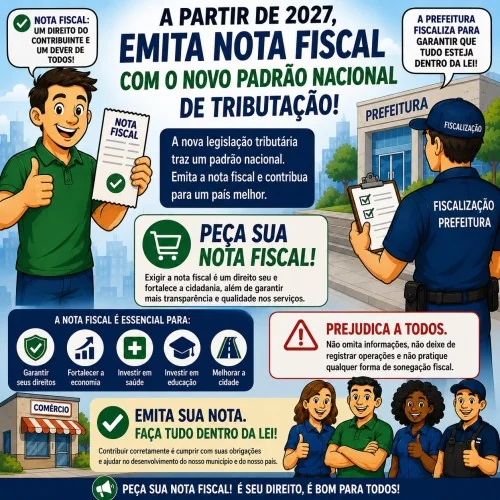 A partir de 2027, emita nota fiscal com o novo padrão nacional de tributação